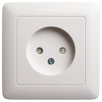 ХИТ скрытая установка Белый Розетка без заземления со шторками, 16А Systeme Electric (Schneider Electric)