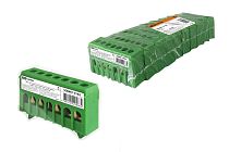 Шина "N" нулевая в изоляторе на DIN-рейку 6x9мм 7 групп инд. стикер  TDM