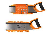 Набор: Пила обушковая по дереву/пластику 350 мм и стусло, закаленные зубья,  "Алмаз"  TDM