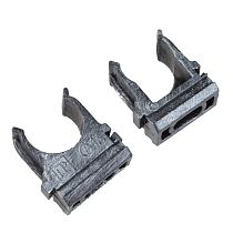 Крепеж-клипса для трубы, пвх, цвет серебряный век (10 шт/уп) Bironi