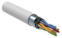 ITK Витая пара F/UTP кат.5E 4х2х24AWG solid PVCLS нг(А)-LSLTx белый (305м) РФ IEK