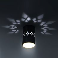 Светильник настенно-потолочный спот ЭРА  OL10 LD GX53 BK черный, подсветка 1 W