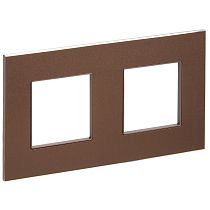 SKANDY Рамка 2-местная SK-F32Br металл шоколад IEK