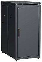 ITK Шкаф сетевой 19" LINEA N 24U 600х1000 мм металлическая передняя дверь черный IEK