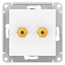 AtlasDesign Лотос АУДИОРозетка двойная Systeme Electric (Schneider Electric) AtlasDesign Лотос АУДИОРозетка двойная Systeme Electric (Schneider Electric)