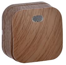 Выключатель одноклавишный для открытой установки с индикацией ВС20-1-1-ХД 10А GLORY дуб  IEK