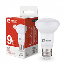 Лампа светодиодная LED-R63-VC 9Вт 230В Е27 4000К 810Лм IN HOME Лампа светодиодная LED-R63-VC 9Вт 230В Е27 4000К 810Лм IN HOME