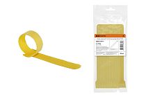 Хомут-липучка ХЛ 12х135 мм желтый (20 шт)  TDM