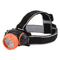 Фонарь налобный Трофи TG7 7 x LED  3*ААА оранжево-черный