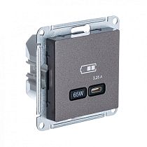 AtlasDesign Мокко розетка USB тип-C, 65W, Fast Charge (QC.PD) Systeme Electric (Schneider Electric)