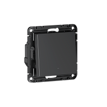 ATLASDESIGN SMART 1-кл. ВЫКЛЮЧАТЕЛЬ с опц.нейтралью, Zigbee, сх.1, L(N), 10А, мех., КАРБОН