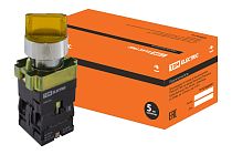 Переключатель BK 2565 2 положения желтый 1з+1р  TDM