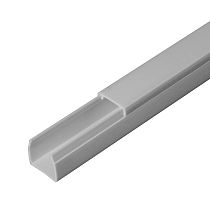 Кабель-канал серый RAL 7035 двойной замок в п/э 16х16 (120м/уп) Промрукав