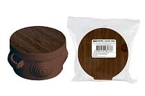 Коробка распаячная ОП D85х40мм, крышка, "ЭКО" (венге), IP54, 4вх.  инд. штрихкод  TDM