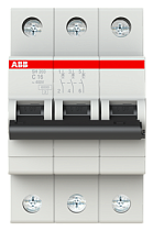 Автоматический выключатель трехполюсный C 16А 6кА SH203 ABB