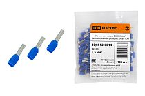 Наконечник-гильза Е2508 2,5мм2 с изолированным фланцем (100шт)  TDM