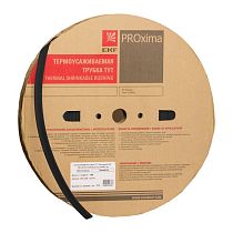 Термоусаживаемая трубка ТУТ нг 2/1 черная рулон EKF PROxima