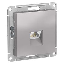 AtlasDesign Алюминий Розетка компьютерная RJ45, кат 6Е Systeme Electric (Schneider Electric)
