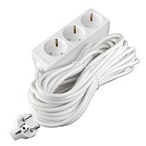 Удлинитель бытовой 2200 Вт 10А IP20 3 гнезда ПВС с заземлением 10м Союз