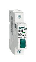 Авт. выкл. без теплозащиты 1P 16А х-ка D 6кА ВА-103M DEKraft