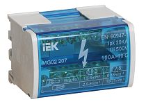 Шина на DIN-рейку в корпусе ШНК 2х7 L+PEN  IEK