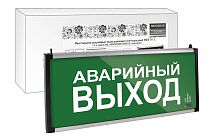 Светильник аварийный эвакуационный светодиодный ССА-01-2, 1,5 ч, одностор, АВАРИЙНЫЙ ВЫХОД, Народный TDM