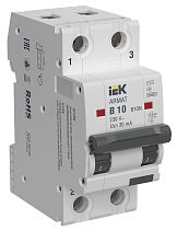 ARMAT Автоматический выключатель дифференциального тока B10N 2P B10 30мА тип AC IEK