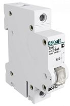 Лампа сигнальная на DIN-рейку 1P КРАСНАЯ LED ЛС-101 220В DEKraft
