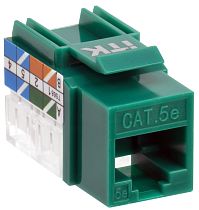 ITK Модуль Keystone Jack кат.5E UTP 110 IDC 90град зелёный IEK