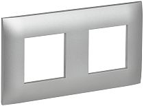 SKANDY Рамка 2-местная SK-F02S серебряный IEK