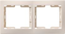 РГ-2-ККм Рамка 2местная горизонтальная КВАРТА (кремовый) IEK