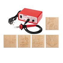 Набор для выжигания REXANT, «Для мальчиков», Выжигатель + 5 досок, 150х150 мм, пакет Набор для выжигания REXANT, «Для мальчиков», Выжигатель + 5 досок, 150х150 мм, пакет