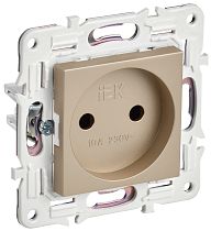 SKANDY Розетка без заземления без защитных шторок 10А SK-R02Sa песочный IEK