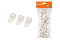 Скоба нейлоновая крепежная СКН-16 белая (100 шт)  TDM