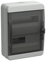 TEKFOR Корпус пластиковый КМПн-24 IP65 черная прозрачная дверь  IEK