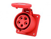 Розетка для скрытой проводки 3Р+РЕ+N 32А 380В IP44 РЩ-103