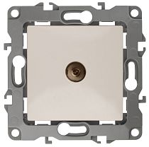 Розетка ЭРА 12 12-3102-02 слоновая кость телевизионная проходная
