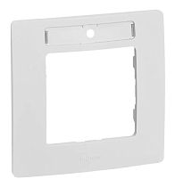 ETIKA Рамка 1-местная с держателем для маркировки белый