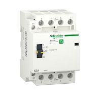 Модульный контактор RESI9 четырехполюсный 3P+N 63А 4НО 230/250В АС 50Гц Модульный контактор RESI9 четырехполюсный 3P+N 63А 4НО 230/250В АС 50Гц