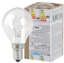 Лампа накаливания ЭРА ДШ (P45) шар 60Вт 230В Е14 в гофре