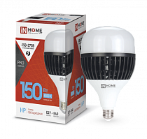 Лампа светодиодная LED-HP-PRO 150Вт 230В E27 с адаптером Е40 6500К 13500Лм IN HOME Лампа светодиодная LED-HP-PRO 150Вт 230В E27 с адаптером Е40 6500К 13500Лм IN HOME