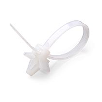 Хомут кабельный КСДп 8.0х175 с дюбель-пистоном белый (уп.100шт) Fortisflex