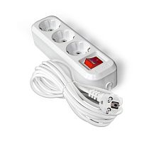 Удлинитель S-303 ПВС 3*1 3 гнезда с заземлением выкл 5м UNIVERSAL