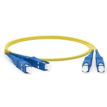 Патч-корд оптический соединительный (SM), 9/125 (OS2), SC/UPC-SC/UPC, (Duplex), LSZH, 1м REXANT