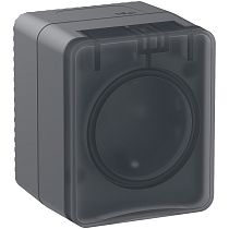 AtlasDesign Profi IP54 O/У РОЗЕТКА с заземлением со шторками 16А 250B, АНТРАЦИТ, Россия Systeme Electric (Schneider Electric)