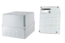 Коробка распаячная ОП 240х195х165мм, крышка, IP55, кабельные ввода d28-3 шт., d37-2 шт., TDM Коробка распаячная ОП 240х195х165мм, крышка, IP55, кабельные ввода d28-3 шт., d37-2 шт., TDM