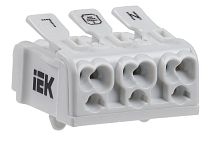 Клемма пружинная соединительная КСПн3-L+N+PE  IEK