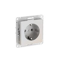 AtlasDesign Жемчуг Розетка с заземлением, 16А, мех., быстрозажим. клемм