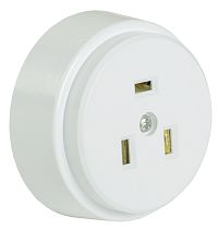 Розетка разборная для плиты ОП РПпл10-01-Ст 32А с заземлением белый  IEK