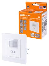 Датчики движения инфракрасные ДДВ-04 (2х пров., все типы ламп) 500Вт, 10-420с, 9м, 5+Лк, 160гр, IP20,  TDM